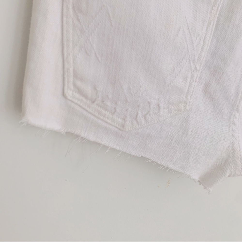 McGuire White Crop Valletta High Rise Shorts - Picture 9 of 14